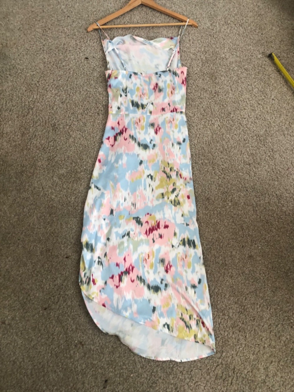 Cider Illusion Floral Ruched Cowl Neck Midi Dress Size Small - Picture 4 of 10